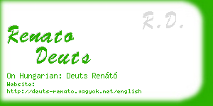 renato deuts business card